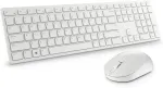 Klaviatuur Dell Pro Wireless Keyboard and Mouse - KM5221W - US International (QWERTY) - White