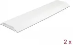 Delock Kabelkanal selbstklebend mit Kabelbefestigung 85 x 10 mm - L&auml;nge 300 mm 2 St&uuml;ck wei&szlig;