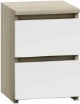 TOP E SHOP Topeshop M2 SONOMA MIX nightstand/bedside table 2 drawer(s) Oak, White