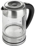 Veekeetja Adler AD 1247 NEW electric kettle 1.7 L 2200 W Hazelnut, Stainless steel, Transparent