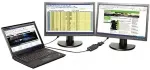 Lenovo USB 3.0 to DVI/VGA Monitor Adapter - Adapter - Digital / Daten, Digital / Display / Video 0,7 m - Schwarz