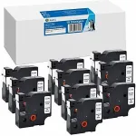 G&G 10x Schriftband kompatibel mit Dymo D1/ S0720830/ 45803