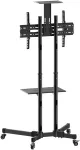 TECHly Mobile TV stand for 37-70 inches 50 kg, two shelves