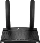 TP-Link Wireless Router||TL-MR100|Wi-Fi 4 (802.11n)|Data speed 300 Mbit/s|Ethernet WAN Yes|SIM card slot Yes|WAN connection type RJ-45|Ethernet LAN Yes|3G Yes|4G Yes|2xLAN ports|TL-MR100