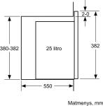 Mikrolaineahi Bosch , Serija 4, BEL454MB1F