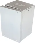 TOTEN 19" wall mounted cabinet , System Z, 18U, 600x600, glass front door, 60kg load, white / ZS66186000 / 19-Z6618V