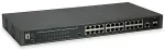LevelOne Switch 24x GE GEP-2652 2xGSFP 19" 370W 24xPoE+