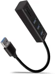 AXAGON SuperSpeed USB-A Hub and Card Reader | HMA-CR3A