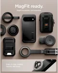 SPIGEN &Uuml;mbris Tough Armor AI (MagFit), Google Pixel 11 Pro, must, tugijalaga, Qi2/MagSafe &uuml;hilduv,