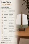 No name Kooduu Lite-up Play 2.0 Mono portable speaker Green, White, Wood 10 W
