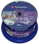 Toorikud VERBATIM 1x50 DVD+R Double Layer 8x Speed, 8,5GB wide printable