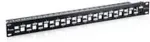 EQUIP Patchpanel 24x Cat6A 19" FTP 1HE Keystone Montage sw