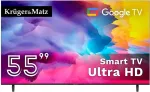 Teler Kruger & Matz Telewizor Kruger&Matz 55" UHD Google TV 5.0 DVB-T2/T/C H.265 HEVC