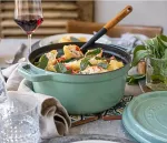 STAUB La Cocotte 28cm Round Cast Iron, Sage