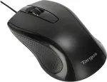 Hiir Targus Full-Size Optical Antimicrobial Wired Mouse | Targus Mouse | Full-Size Optical Antimicrobial | Wired | Black