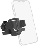 HAMA 00201509 Easy Snap Car Mobile Phone Holder for Grating, 360 Rotation Universal