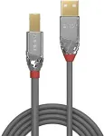 Lindy 2m USB 2.0 Typ A an B Kabel, Cromo Line USB Typ A Stecker an B Stecker (36642)