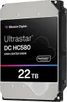 K&otilde;vaketas Western Digital ULTRASTAR DC HC580 3.5IN 26.1 22TB 512 7200RPM SATA ULTRA 512E