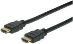 Digitus HDMI-Kabel A->A Ethernet St/St 2.0m schwarz gold Polybeutel