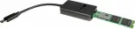 Inter-Tech Adapter K-1696-P2, USB-C 3.2 Gen 2 > M.2 SSD black, supports PCIe (NVMe) and SATA SSDs