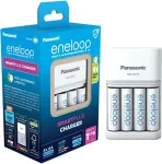 Panasonic Battery charger Eneloop Smartplus BQ-CC55 + 4x AA 2000 mAh (K-KJ55MCD40E)