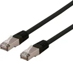 DELTACO S / FTP Cat6 patchkabel, LSZH, 1,5m, must