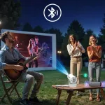 Zenwire Mini Projektor Android Wifi Rzutnik Full HD Bluetooth z Baterią K400