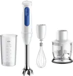 Braun Hand Blender MultiQuick 3 MQ30202M white/blue, 900 watts, with chopper and whisk