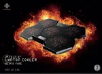 Klaviatuur Deltaco Gaming GAM-072 laptop cooling pad 1300 RPM Black
