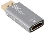 Lanberg Displayport (M) to HDMI (F) Adapter 8K, Silver | AD-DP-HD-03