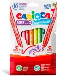 Carioca Viltpliiatsid Birello, kahe otsikuga, 10 v&auml;rvi