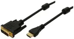 Logilink HDMI-DVI-Kabel HDMI->DVI-D St/19-pin St 3,00m bk