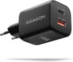 AXAGON ACU-PQ100, GaN wall charger 100W, USB-A + USB-C, PD3.0/PPS/QC4+/SFC2.0/Apple, black