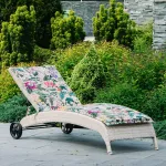 Home4you Lamamistool WICKER 73x196xH99cm, beež