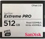 M&auml;lukaart Sandisk Card Card 512GB Extreme PRO CFast CompactFlash Speicherkarte 525MB/s