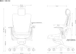 UNIQUE Wau 2 BL416 office chair, snowy/white fabric