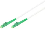 Digitus fiber optic simplex patch cable, steel armored, single mode, LC/APC > LC/APC (white, 20 meters)
