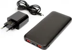 Platinet akupank + USB-laadja 10000mAh Kit PMPB10SETB, must