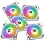 Bitspower Notos RGB PWM Fan, 120mm - White, 5-Pack