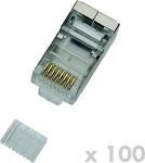 DATACOM Connector RJ45 STP 8p8c Cat6 wire 100pcs