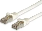 EQUIP Pro - Patch-Kabel - RJ-45 (M) bis RJ-45 (M) - 7,5m - SFTP, PiMF -Cat.7 Rohkabel (Kabel) / CAT 6a (Anschl&uuml;sse) - halogenfrei, geformt, verseilt - wei&szlig; (605715)