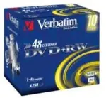 Toorikud VERBATIM DVD+RW Matt Silver 4x 4.7 GB 5 pc(s)