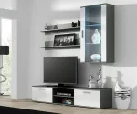 Cama MEBLE Cama hanging display cabinet SOHO grey/white gloss