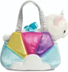 FANCY PALS AURORA pehme m&auml;nguasi kass sinises kandekotis, 20 cm