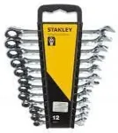 Stanley Ratchet combination wrench set 12 pcs.