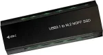 NONAME M.2 PCIe NGFF/NVMe SSD case USB3.2, 20Gbps, RGB