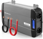 QOLTEC Przetwornica napięcia Pure Sine Wave | 12V na 230V | 2500/5000W | LCD | USB | USB-C | Kompatybilna z LiFePO4 GEL AGM