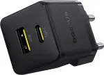 Wall Charger Baseus Palm, 30W, 3A, 1 x USB-A - 1 x USB-C, Black P1011160A113-00