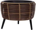 Home4you Lillepott WICKER 36x36xH27cm, pruun