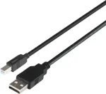 DELTACO USB2.0 kaabel T&uuml;&uuml;p A - T&uuml;&uuml;p B 2m, must